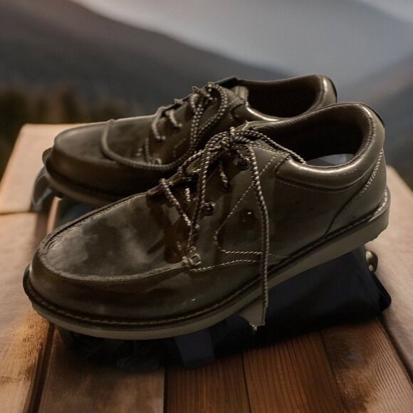 Earth Spirit Men 11.5 W Emery Boots Oxford Genuine Leather Brown Lace Up… - Picture 2 of 7